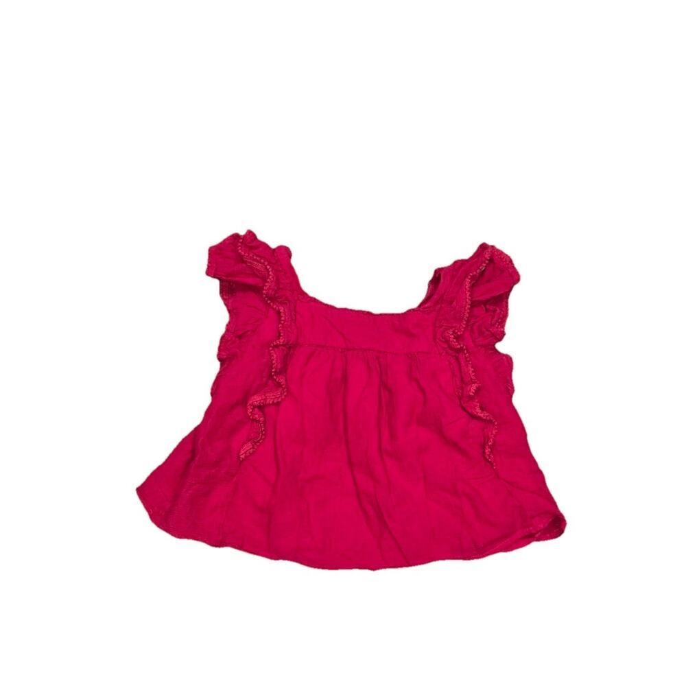 Ralph Lauren Childrenswear Girl's Pink Crotched Trim Gauze Top Size 10 A003807 - Picture 11 of 13